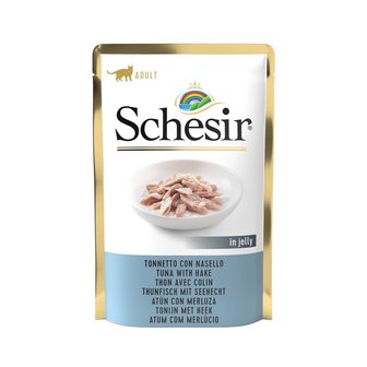 Schesir Cat Tuna &amp; Hake in Jelly 85 gr