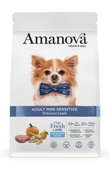 Amanova Adult Mini Sensitive Delicious Lamb 7 kg Graanvrij