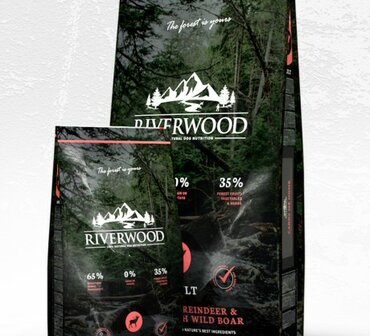 Riverwood Adult Rendier &amp; Hert met Wild Zwijn 2 kg hondenvoer