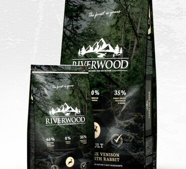 Riverwood Adult Hert &amp; Lam met konijn 12 kg hondenvoer