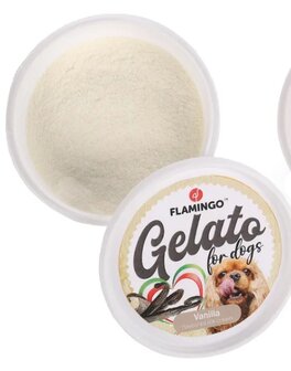 Flamingo Gelato hondenijs Vanilla 40 gram