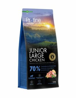 Profine Junior Large Chicken &amp; Potatoes Kip 12 kg hondenvoer