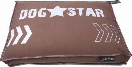 Lex &amp; Max Boxbed Dogstar 120x80 cm Taupe Hondenmand