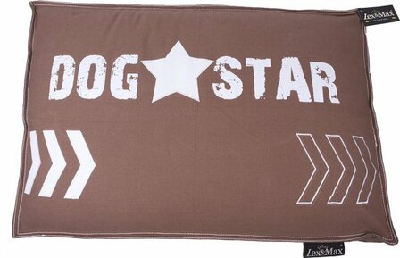 Lex &amp; Max Boxbed Dogstar 120x80 cm Taupe Hondenmand