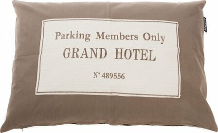 Lex &amp; Max Grand Hotel 100x70 cm Taupe hondenkussen