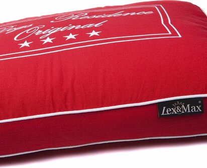 Lex &amp; Max Orthopedisch Residence Hondenkussen 90x65 cm Rood