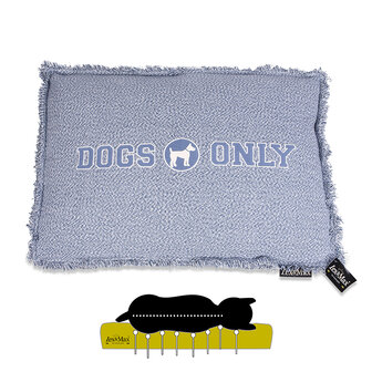 Lex &amp; Max Orthopedisch Dogs Only Hondenkussen 90x65 cm Blauw