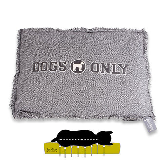 Lex &amp; Max Orthopedisch Dogs Only Hondenkussen 120x80 cm Grijs