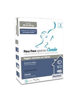 Flea Free Spot-On Combo Hond 20-40kg 2 pip