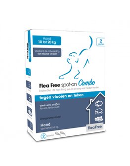 Flea Free Spot-On Combo Hond 10-20kg 2 pip