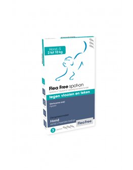 Flea Free Spot-On Hond 2-10 Kg 3 pip tegen vlooien