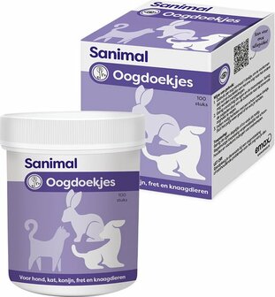 Sanimal Oogdoekjes 100 stuks