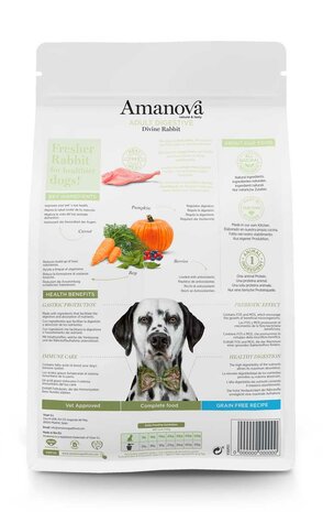 Amanova Adult Digestive Divine Rabbit 10 kg Graanvrij