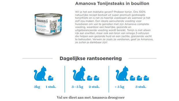 Amanova 07 Tuna Fillets 70 gram