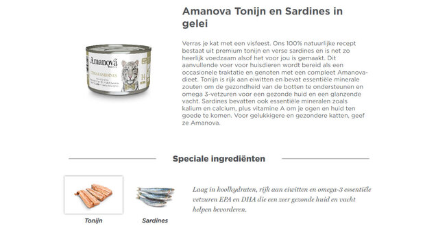 Amanova 14 Tuna & Sardines 70g