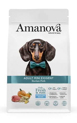 Amanova Adult Mini Exigent Iberian Pork 7 kg 