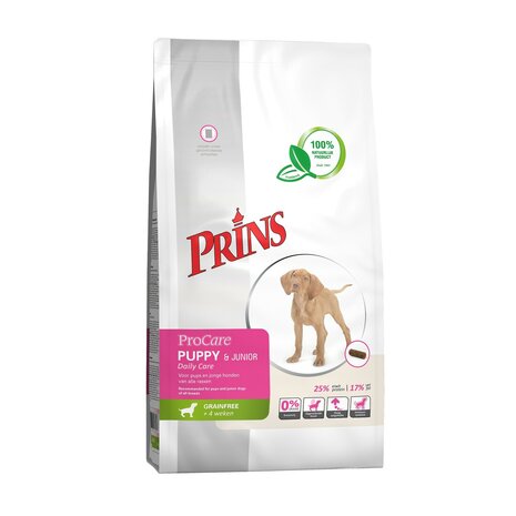 Prins Procare grainfree pyppy & junior daily care 7.5kg  Hondenvoer