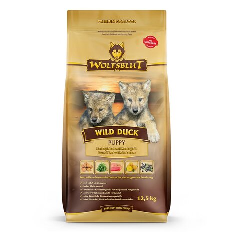 Wolfsblut puppy wild duck 12,5kg hondenvoer