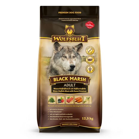 Wolfsblut adult black marsh 12,5kg hondenvoer