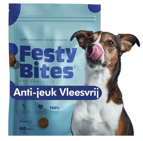 Festybites Anti-jeuk Vleesvrij 60 stuks.