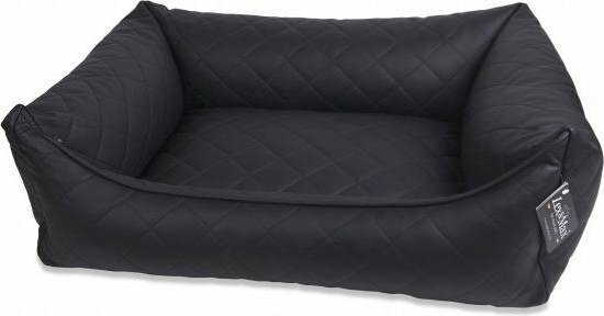 Lex & Max Eco Leather Hondenmand 120x85cm Zwart