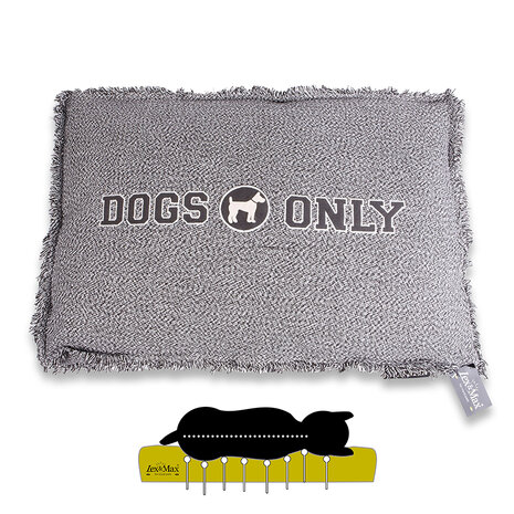 Lex & Max Orthopedisch Dogs Only Hondenkussen 120x80 cm Grijs